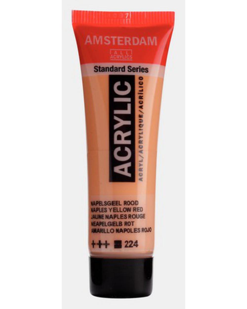 Amsterdam, Acrylic, Art & School, Paint, 20ml, 974510, Naples Yellow Red